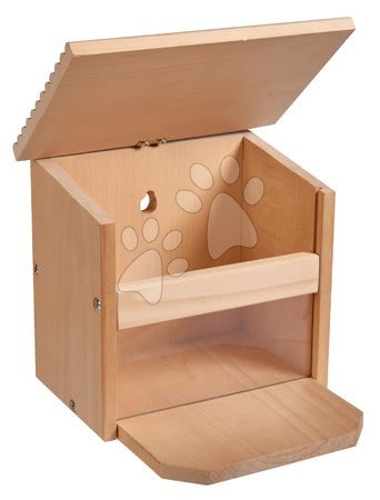 Wooden toys - Wooden feeder for squirrels Outdoor Feeding Squirrel House Eichhorn - 3