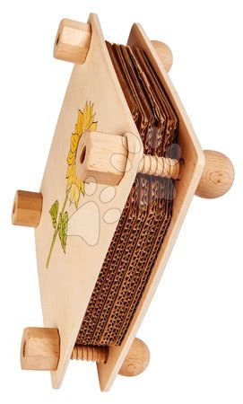 Dřevěné hračky - Dřevěný lis na květiny Herbal Outdoor Leaf Press Eichhorn - 3