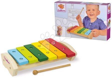 Játékhangszerek - Fa xilofon Wooden Xylophone Eichhorn - 5