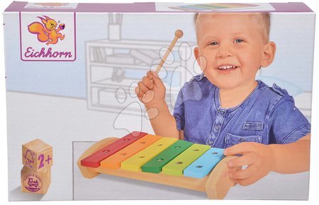 Játékhangszerek - Fa xilofon Wooden Xylophone Eichhorn - 6