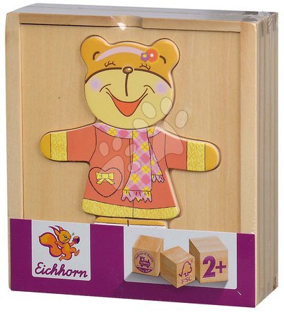 Jocuri educative din lemn - Puzzle din lemn urs Bear-Puzzle Eichhorn  - 2