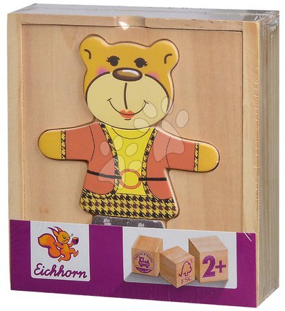 Jocuri educative din lemn - Puzzle din lemn urs Bear-Puzzle Eichhorn  - 5