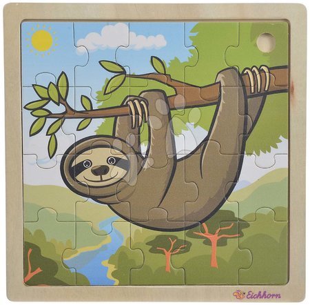 Jocuri educative din lemn - Puzzle din lemn animăluțe Generic Puzzle new Inlay puzzle DP Eichhorn  - 5