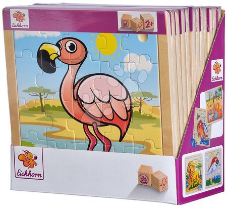 Jocuri educative din lemn - Puzzle din lemn animăluțe Generic Puzzle new Inlay puzzle DP Eichhorn  - 6