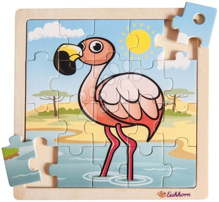 Dřevěné naučné hry - Dřevěné puzzle zvířátka Generic Puzzle new Inlay puzzle DP Eichhorn - 11