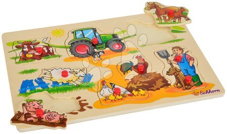 Jocuri educative din lemn - Puzzle din lemn Generic Puzzle DP Eichhorn - 8