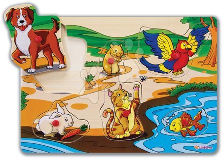 Jocuri educative din lemn - Puzzle din lemn Pin Puzzle Eichhorn  - 2