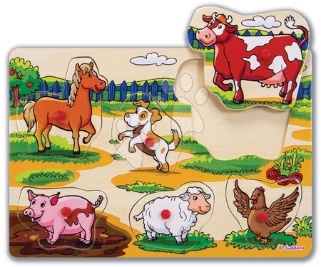 Jocuri educative din lemn - Puzzle din lemn Pin Puzzle Eichhorn  - 4