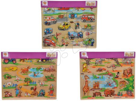 Jocuri educative din lemn - Puzzle din lemn Pin Puzzle Eichhorn  - 3