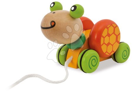 Igrače za vlečenje - Lesena želvica za vlečenje Pull-along Animal Turtle Eichhorn  - 2