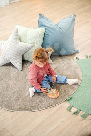 Jouets didactiques en bois - Labyrinthe en bois avec une cloche et un miroir Baby Pure Bead Maze Eichhorn - 7