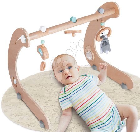 Hračky pre najmenších - Drevená hrazda dizajnová Baby Pure Gym Eichhorn _1