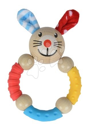 Hračky pro nejmenší - Dřevěné chrastítko Rabbit Beads Baby Eichhorn