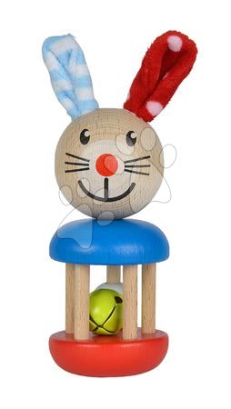 Hračky pro nejmenší - Dřevěné chrastítko Rabbit Rattle Baby Eichhorn
