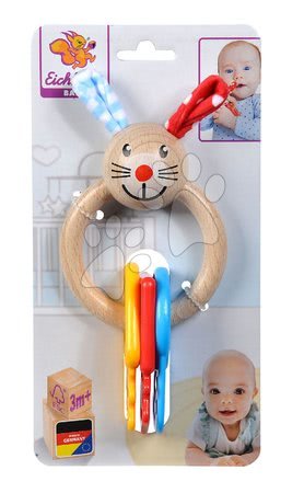 Hračky pro nejmenší - Dřevěné chrastítko s kousátkem Baby Eichhorn_1