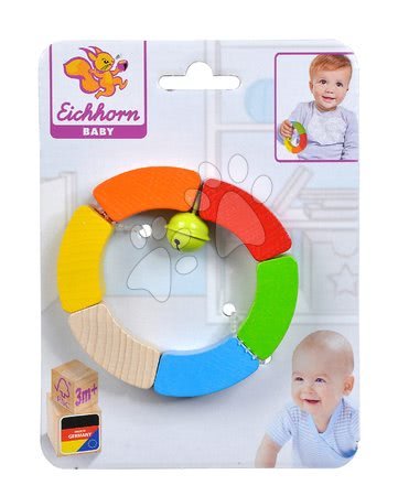 Csörgők és rágókák - Fa csörgő Grasping Triangle Baby Eichhorn - 2