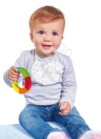 Hračky pro nejmenší - Dřevěné chrastítko Grasping Triangle Baby Eichhorn_1