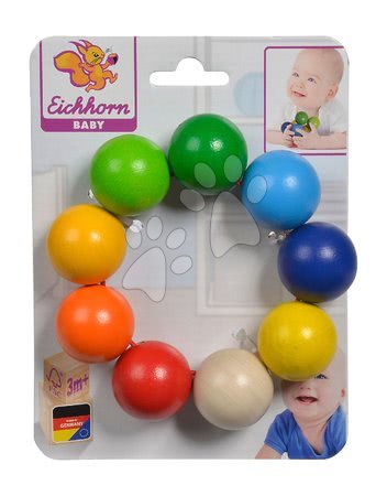 Sonagli e massaggiagengive - Sonaglio in legno Beads Baby Eichhorn - 2