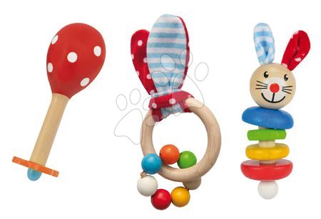 Rattles and teethers - Gift set for newborn Rabbit Present Baby Eichhorn - 3