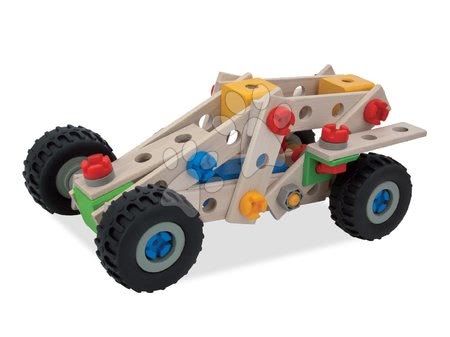 Fa építőjátékok Eichhorn - Fa építőjáték négykerekű Constructor Quad Eichhorn - 4