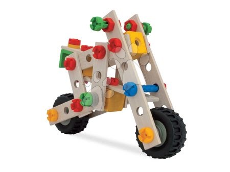 Fa építőjátékok Eichhorn - Fa építőjáték négykerekű Constructor Quad Eichhorn - 5