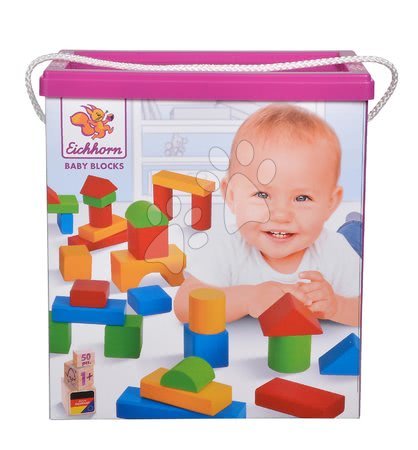 Briques en bois - cubes en bois colorés XL Baby Eichhorn - 8