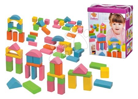 Cubetti in legno - Mattoncini colorati in legno Coloured Wooden Blocks Eichhorn - 7