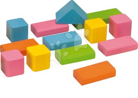 Cubetti in legno - Mattoncini colorati in legno Coloured Wooden Blocks Eichhorn - 2