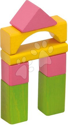 Cubetti in legno - Mattoncini colorati in legno Coloured Wooden Blocks Eichhorn - 4