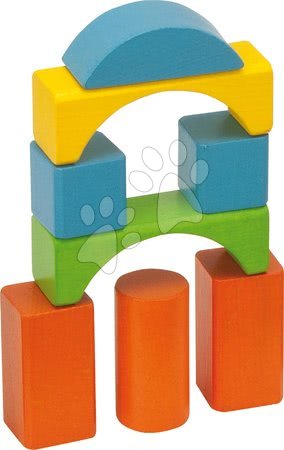 Cubetti in legno - Mattoncini colorati in legno Coloured Wooden Blocks Eichhorn - 3