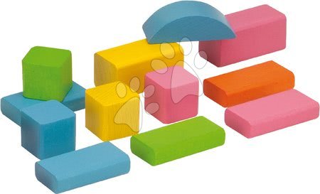 Cubetti in legno - Mattoncini colorati in legno Coloured Wooden Blocks Eichhorn - 5