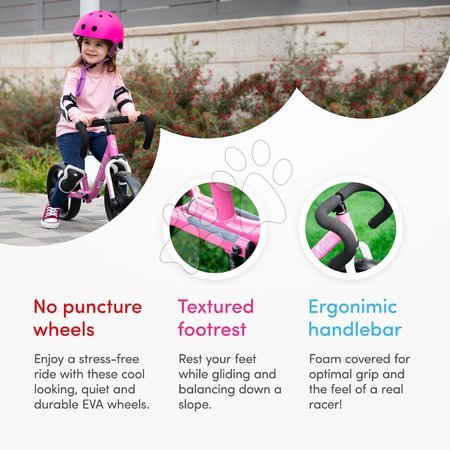 Odrážedla od 18 měsíců - Balanční odrážedlo skládací Folding Balance Bike Pink smarTrike - 9