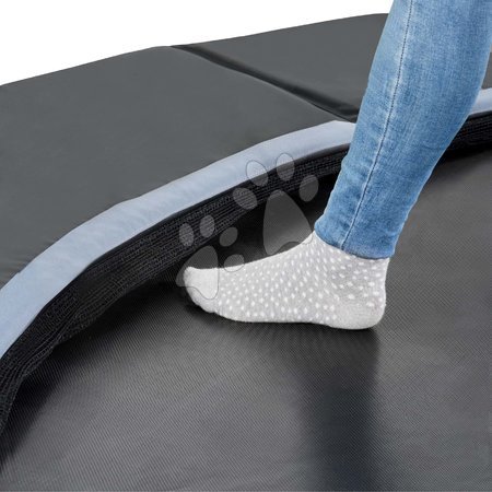 Bodentrampoline - EXIT Dynamic ebenerdiges Trampolin ø427cm mit Freezone Sicherheitsplatten - schwarz - 3