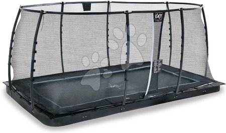 In Ground Trampolines  - EXIT Dynamic ground level trampoline 305x519cm with safety net - black - 2