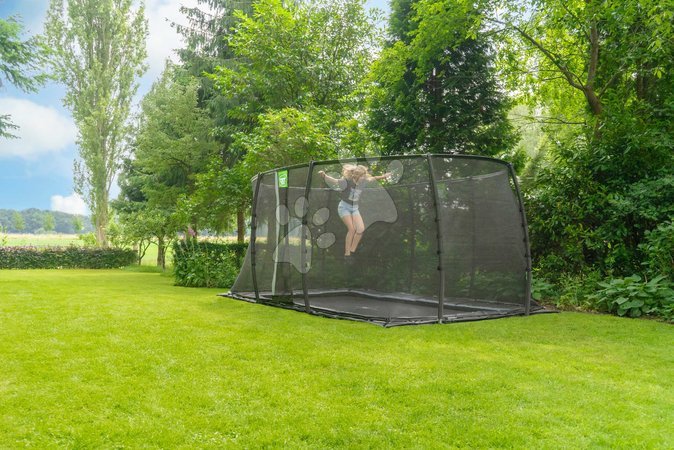 Trampolines au sol - Trampoline avec filet de protection Dynamic Groundlevel Black Exit Toys - 8