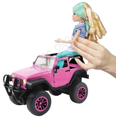 Távirányítós járművek - Távirányítós kisautó RC Jeep Wrangler Girlmazing Jada - 2