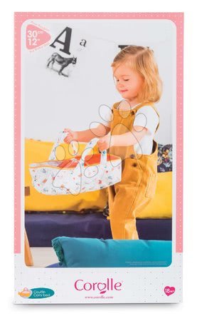 Doplňky pro panenky - Přenosná textilní postýlka Carry Bed Coral Mon Premier Poupon Bébé Corolle - 12