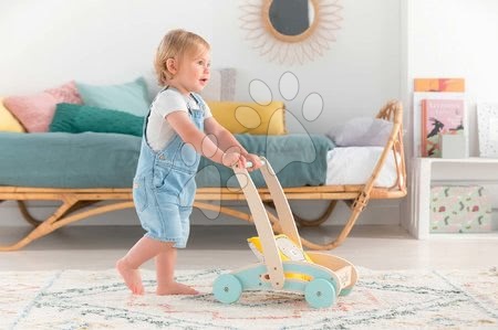 Dětská chodítka - Dřevěné chodítko a kočárek Wooden Baby Walker Pilow Corolle - 6