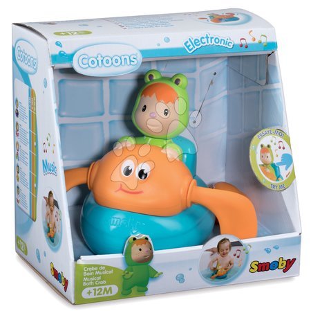 Bath toys - Musical Floating Crab with a Cotoons Smoby Frog - 3