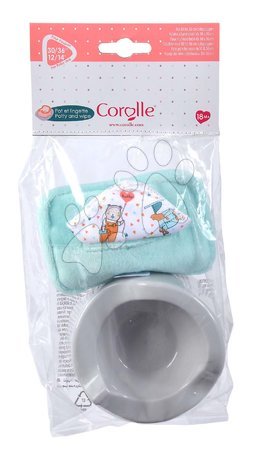 Játékbaba kiegészítők - Bili törlőkendőkkel Potty & Baby Wipe Corolle - 2