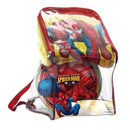 Zabawki i gry do ogrodu - Zestaw ręcznik i piłka Spiderman Mondo