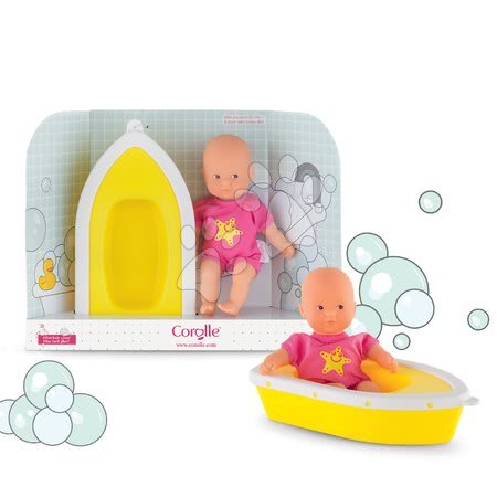 Játékbabák 18 hónapos kortól - Játékbaba Mini Bath Plouf Corolle - 5