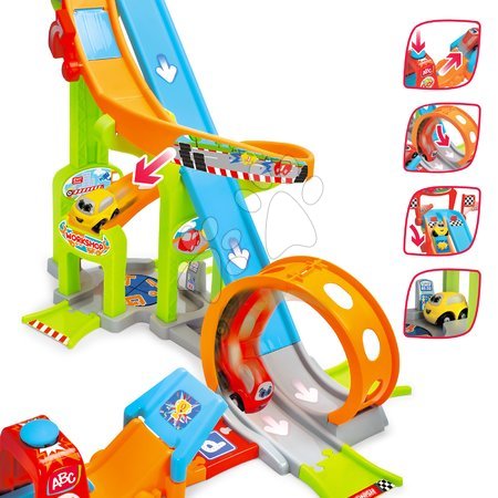 Play vehicles and driving simulators - Vroom Planet Mega Jump Smoby Toy Car Track Play Set_1