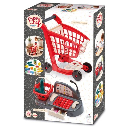 Boutiques pour enfants - Chariot d'achat avec caisse enregistreuse 100% Chef Écoiffier - 7