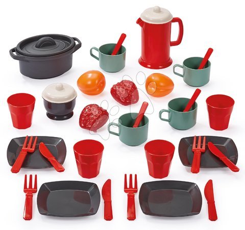 Accesorii și vase de bucătărie de jucărie - Set de prânz în recipient 100% Chef Écoiffier