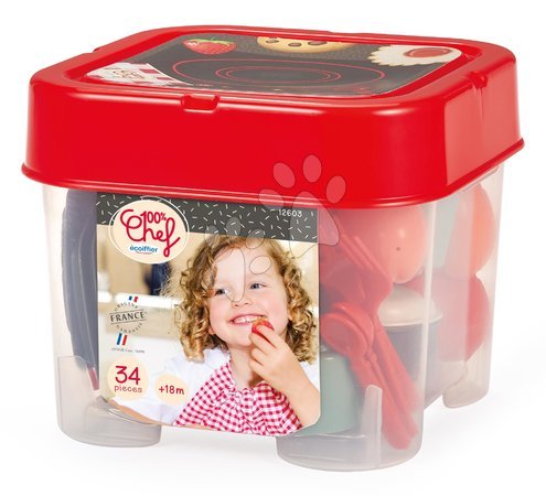 Toy cookware and other accessories - Lunch set in a box 100% Chef Écoiffier - 1