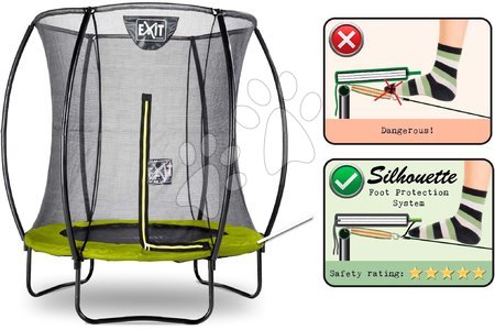 Trampolíny s ochrannou sítí - Trampolína s ochrannou sítí Silhouette trampoline Exit Toys - 2