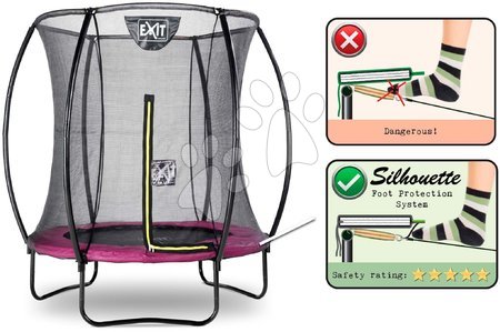 Trampolíny s ochrannou sítí - Trampolína s ochrannou sítí Silhouette trampoline Exit Toys - 2