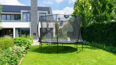 Trampoline mit Sicherheitsnetz - EXIT Silhouette Trampolin ø244cm - schwarz - 2