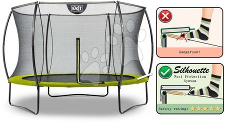 Garden Trampolines - EXIT Silhouette trampoline ø305cm - green - 3